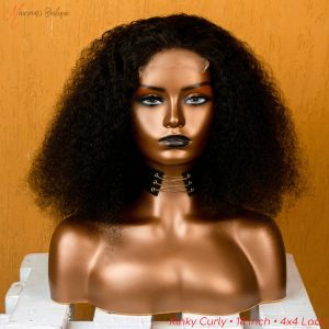 Kinky Curly 4x4 human hair wig 18 inch maureens.com 1