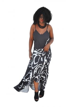 M0165 blackwhite1 High Low Dresses maureens.com boutique