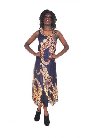 M0167 blue1 Maxi Dresses maureens.com boutique