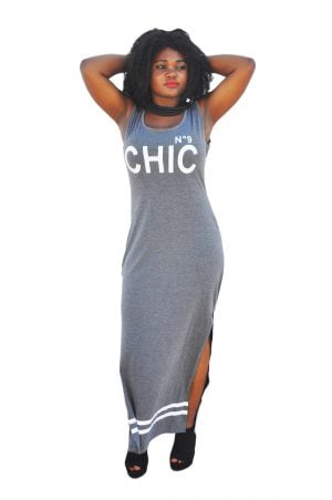 M0173 gray1 Sleeveless Dresses maureens.com boutique
