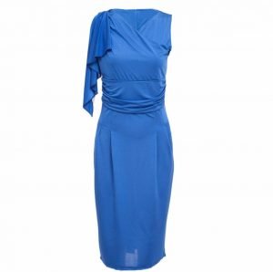 M0188 blue2 Short Sleeve Dresses maureens.com boutique