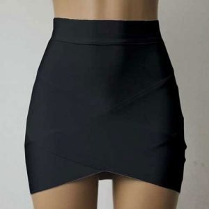M0196 black1 Mini Skirts maureens.com boutique