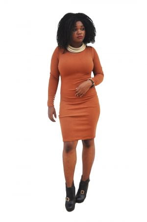 M0235 brown1 Office Evening Dresses maureens.com boutique