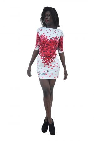 M0242 whitered1 Short Sleeve Dresses maureens.com boutique