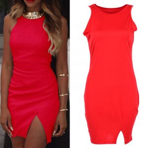 M0251 red2 Sleeveless Dresses maureens.com boutique