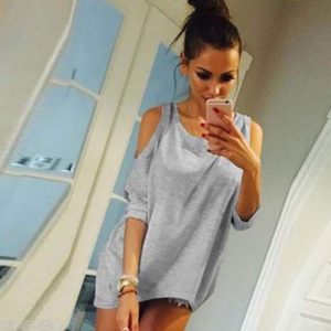 M0273 gray1 Tops Covers Tops Shirts maureens.com boutique