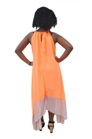 M0279 orange3 High Low Dresses maureens.com boutique