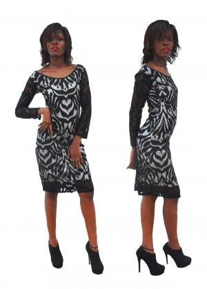 M0287 blackwhite1 Party Dresses maureens.com boutique