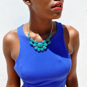 M0298 skyblue4 Jewelry Accessories Necklaces Chokers maureens.com boutique