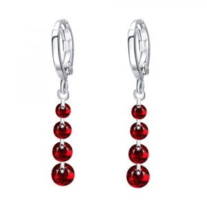 M0306 silverred1 Jewelry Accessories Earrings maureens.com boutique