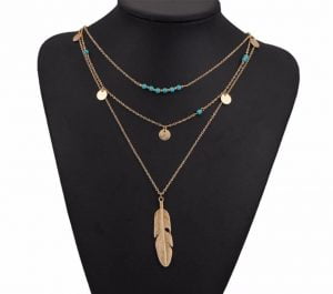 M0315 gold 2sty1 Jewelry Accessories Necklaces Chokers maureens.com boutique