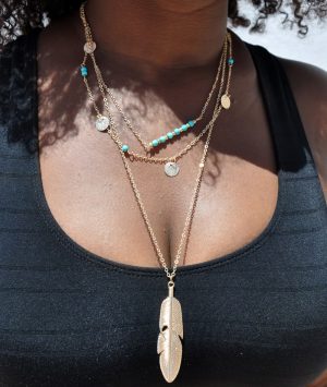 M0315 gold 2sty8 Jewelry Accessories Necklaces Chokers maureens.com boutique