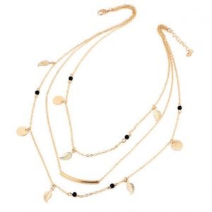 M0315 gold 5sty2 Jewelry Accessories Necklaces Chokers maureens.com boutique