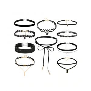 M0344 black1 Necklaces Chokers Jewelry Sets maureens.com boutique